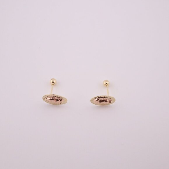 Women's 14K Two-Tone Gold Our Lady of Guadalupe Stud Earrings Religious Design** - Picture 5 of 10